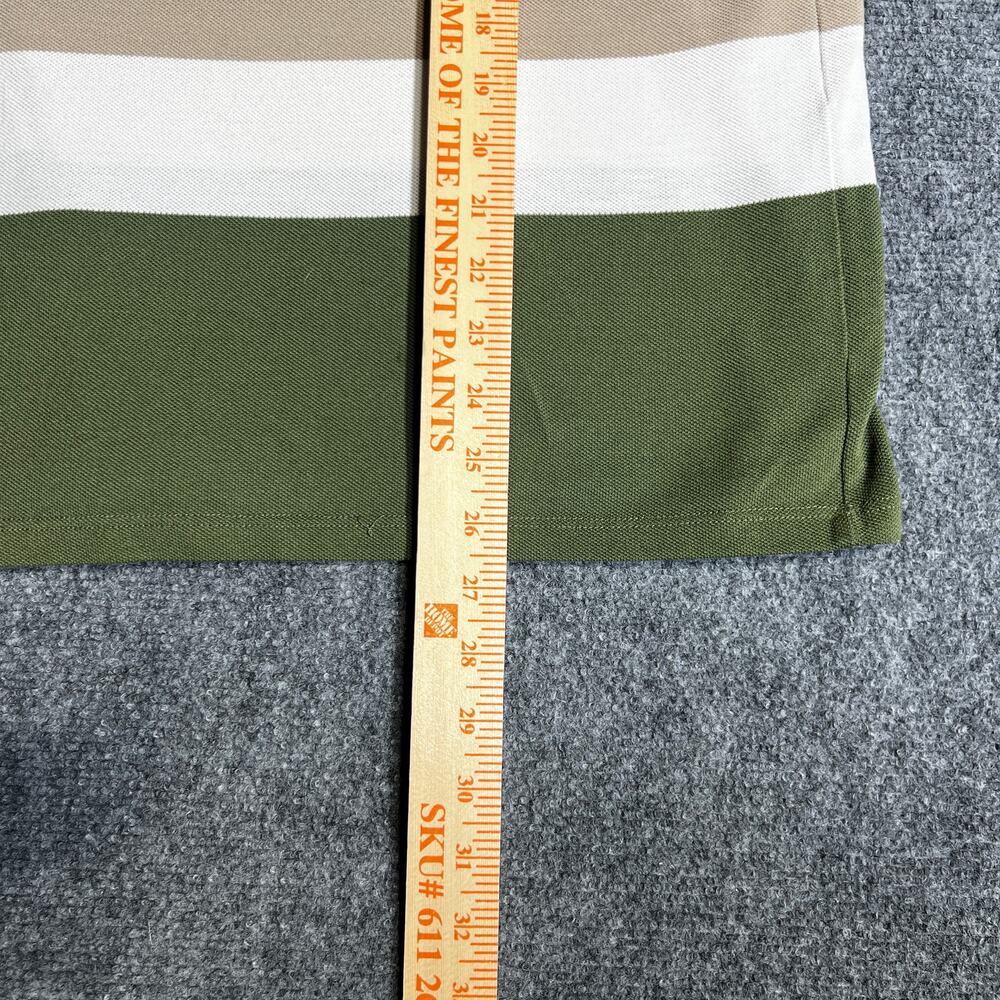 Y2K Lacoste Striped Polo Shirt Large - Picture 6 of 8
